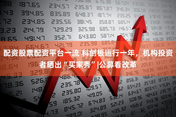配资股票配资平台一流 科创板运行一年，机构投资者晒出“买家秀”|公募看改革